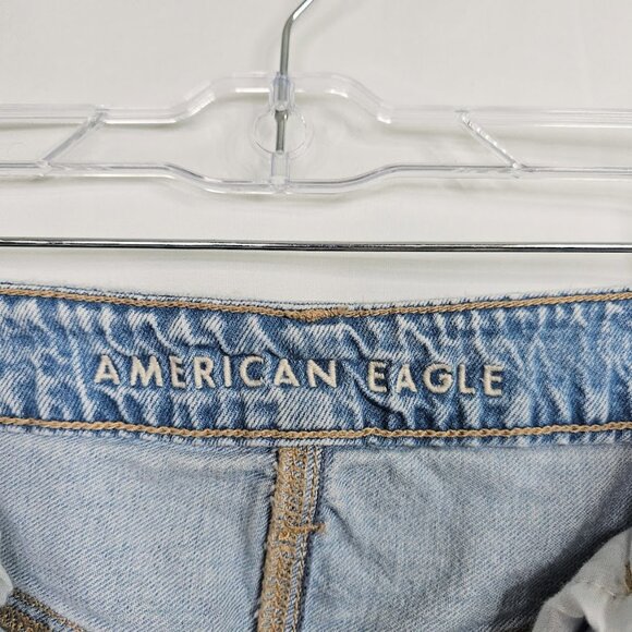 AMERICAN EAGLE Denim Maxi Skirt Jean LIGHT WASH BLUE size 8 Low Rise Long Retro - Picture 5 of 9